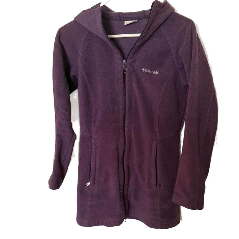 Columbia Sportswear Full Zip Fleece Hoodie Jacket Purple
